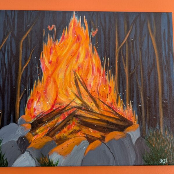 "Fire Spirits" [20x16 Original Canvas]