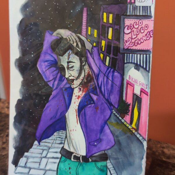 "One Long Night" [7x10 Original Watercolor]