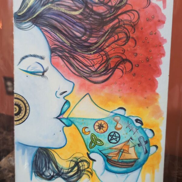 "Time In A Bottle" [7x10 Original Watercolor]