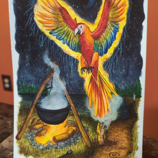 "The Rebirth" (Break on Through) [7x10 Original Watercolor]