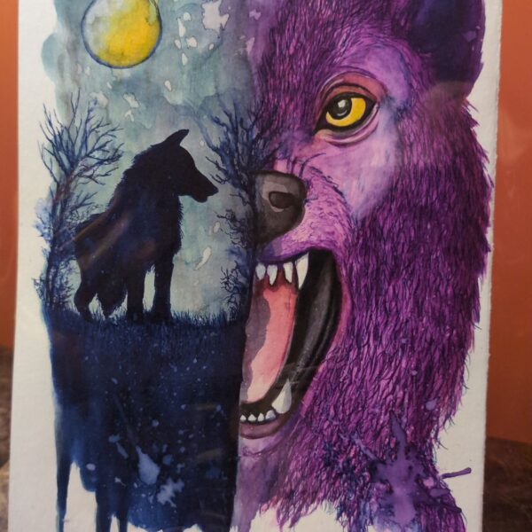 "Energy of the Moon" [7x10 Original Watercolor]