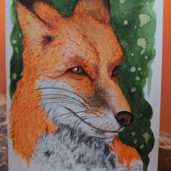 "Fox Spirit" [7x10 Original Watercolor]