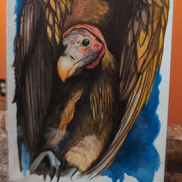 "Vulture Spirit" [7x10 Original Watercolor]